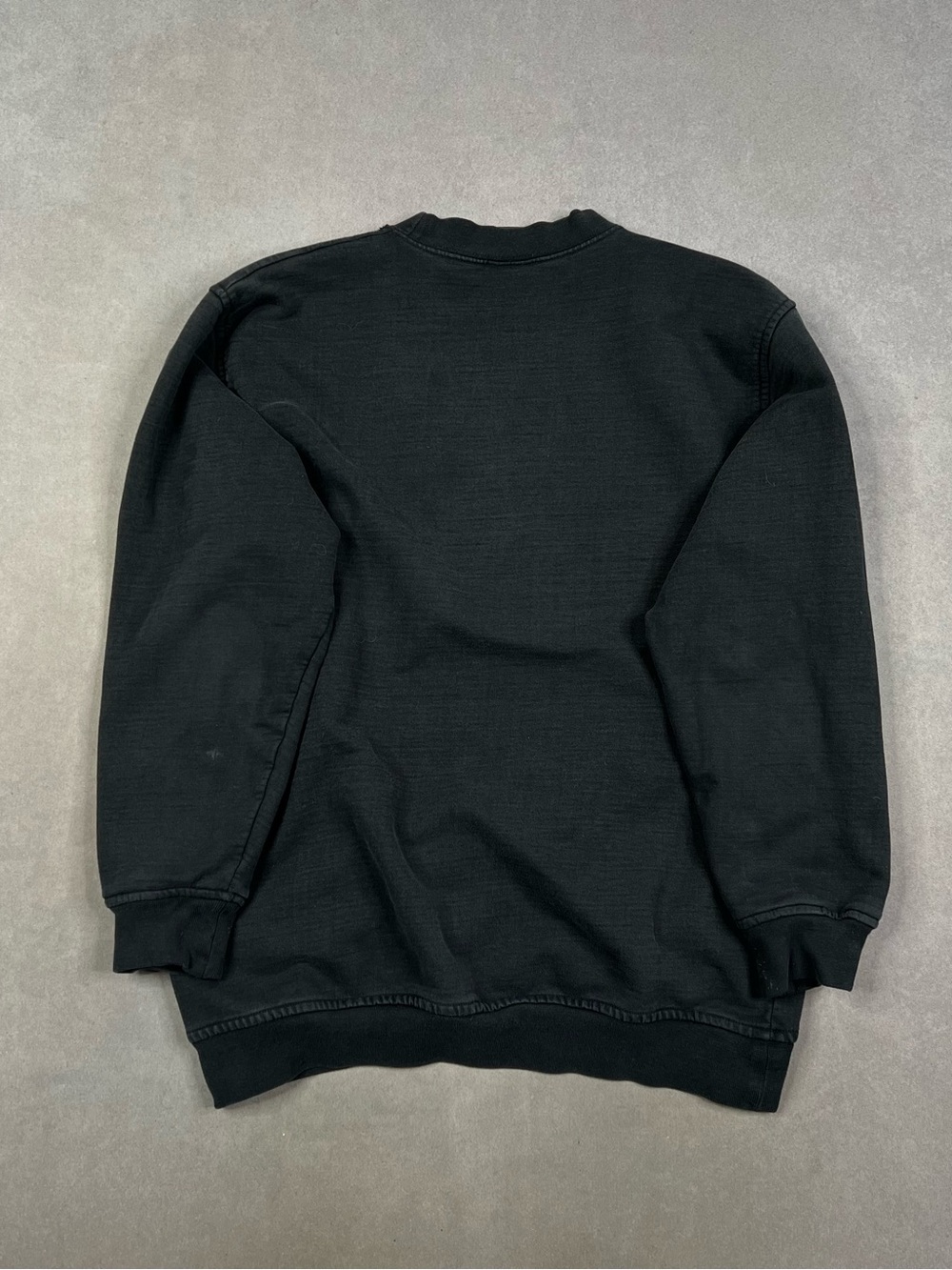 Vintage Harley-Davidson Black Crewneck Sweatshirt with Orange & White Logo - Picture 3 of 6